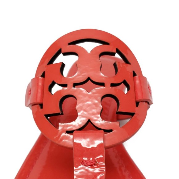 Tory Burch Miller Patent Leather Sandals in Red - Picture 3 of 10